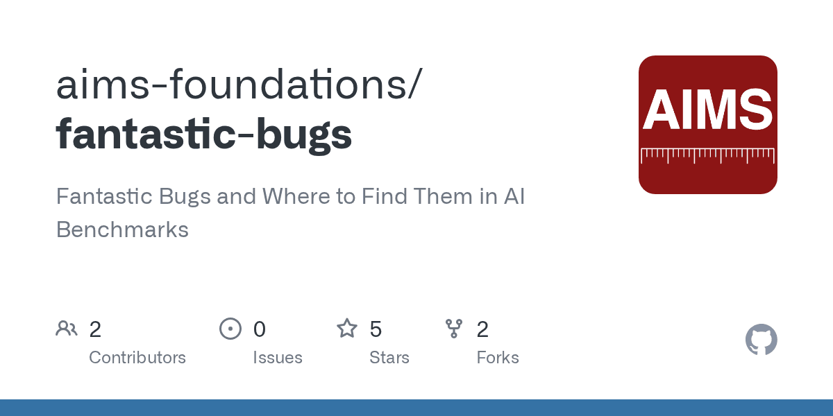 Fantastic Bugs benchmark