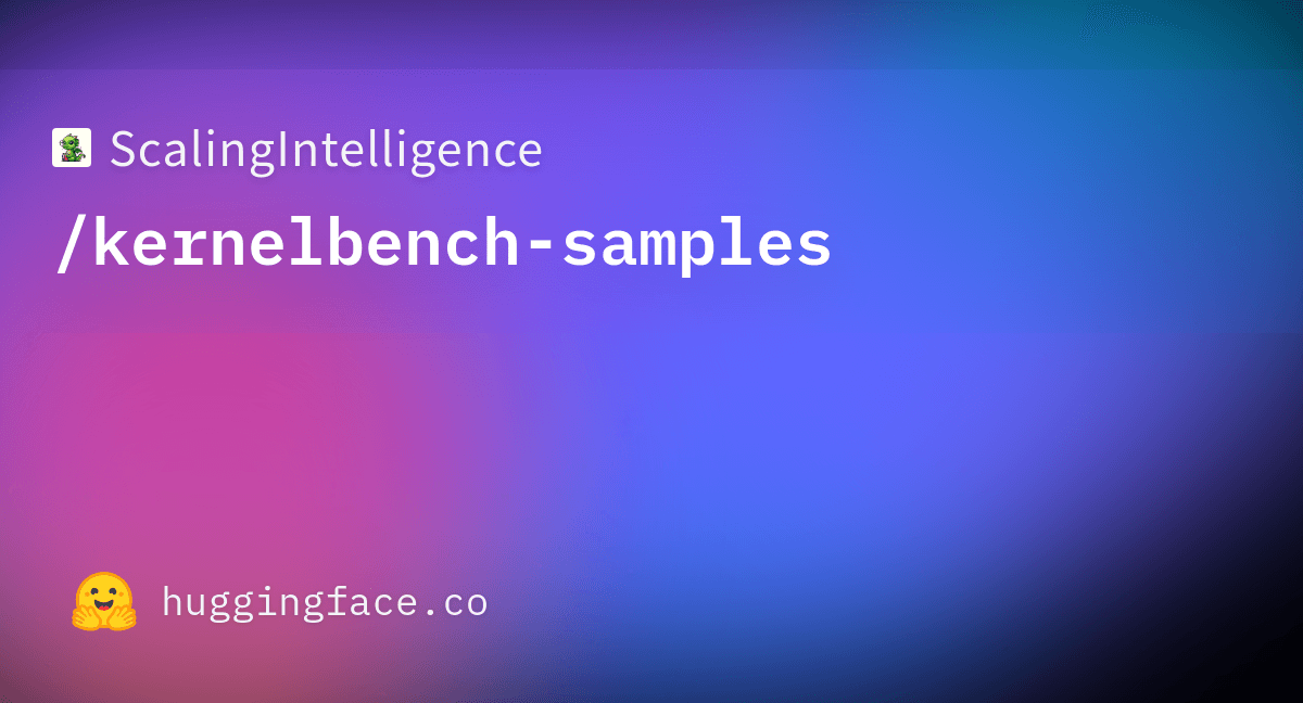KernelBench benchmark